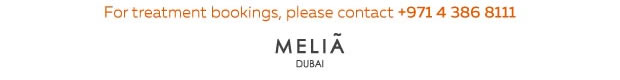 Step Into The Bliss at Yhi spa at Meliá Dubai